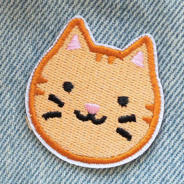 Orange Tabby Kitty Patch for wholesale by Everyday Olive