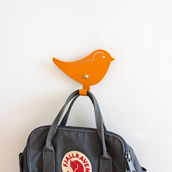 Kids Wall Hook Bird Orange for wholesale by Marnelly