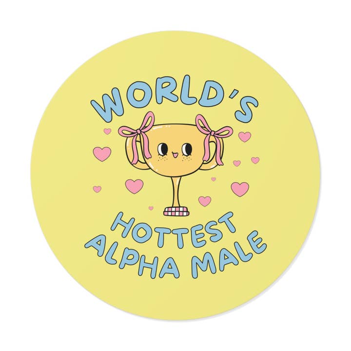 Opal and June - Wholesale Sticker - Funny Alpha Male Sticker: Cute Gag Gift for Husband