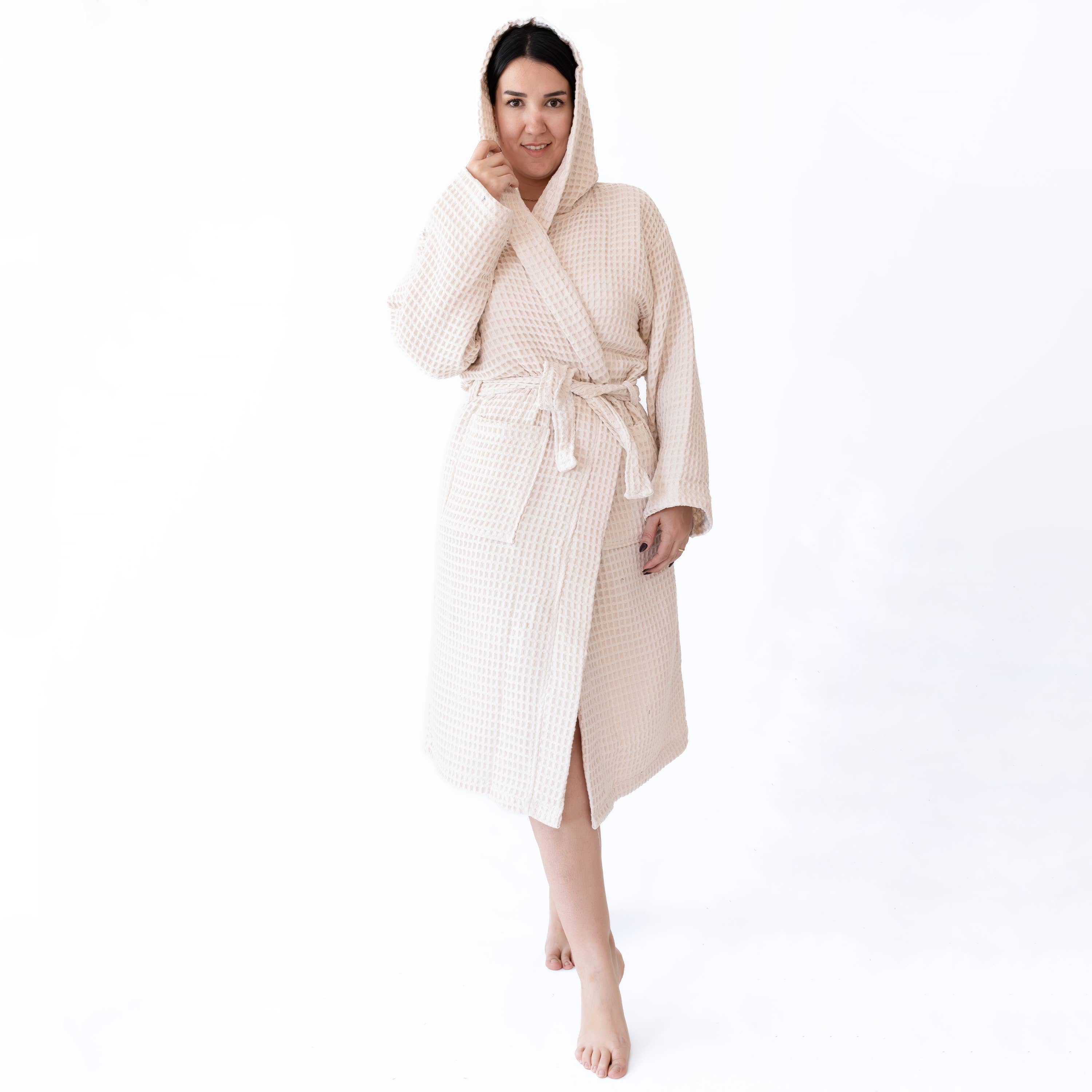 Vivamaison – Engroshandel Morgenkåbe - Unisex – Premium Vaflet Bomuld Badekåbe, Unisex Spa Komfort25