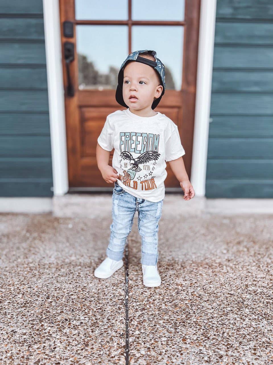 AK CLOTHING COMPANY, LLC - Wholesale Screen Printed T-Shirt - Kids - Freedom Tour Graphic Tee Mama + Mini1