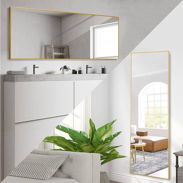 Gold Full Length Floor Mirror for wholesale on Faire