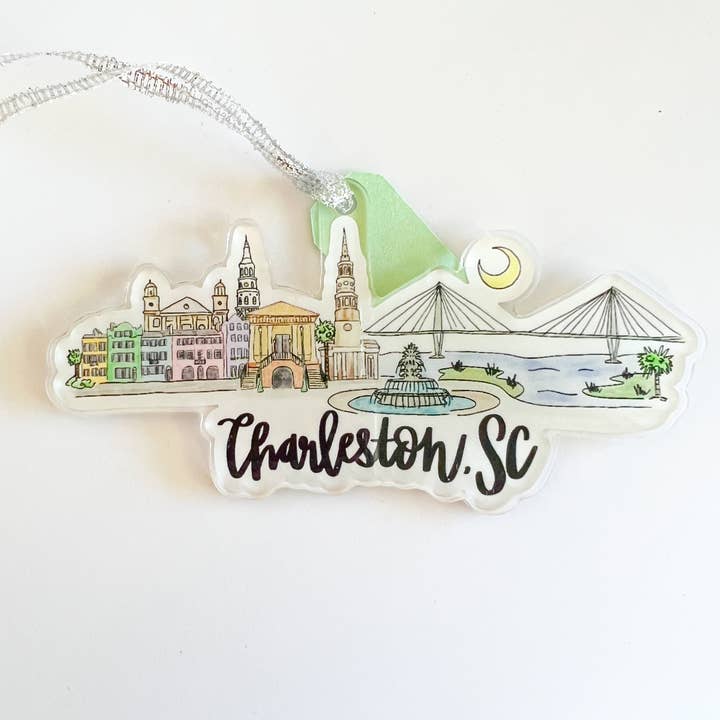 Thirteenwinks - Wholesale Ornament - Charleston, SC South Carolina Skyline Ornament1