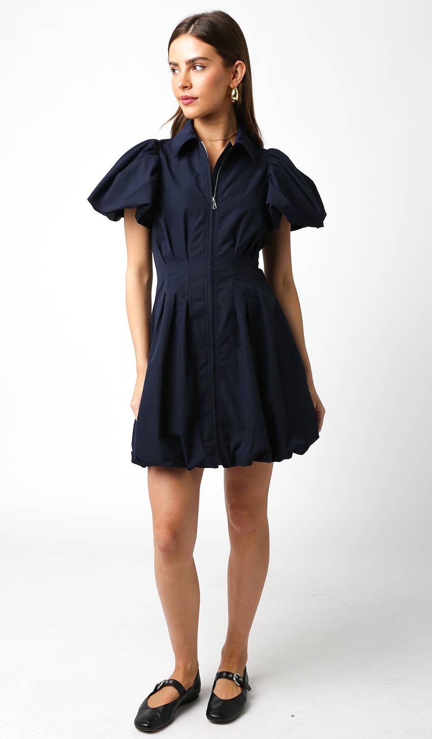 Olivaceous - Wholesale Dress - Women's - Melissa Bubble Mini Dress5