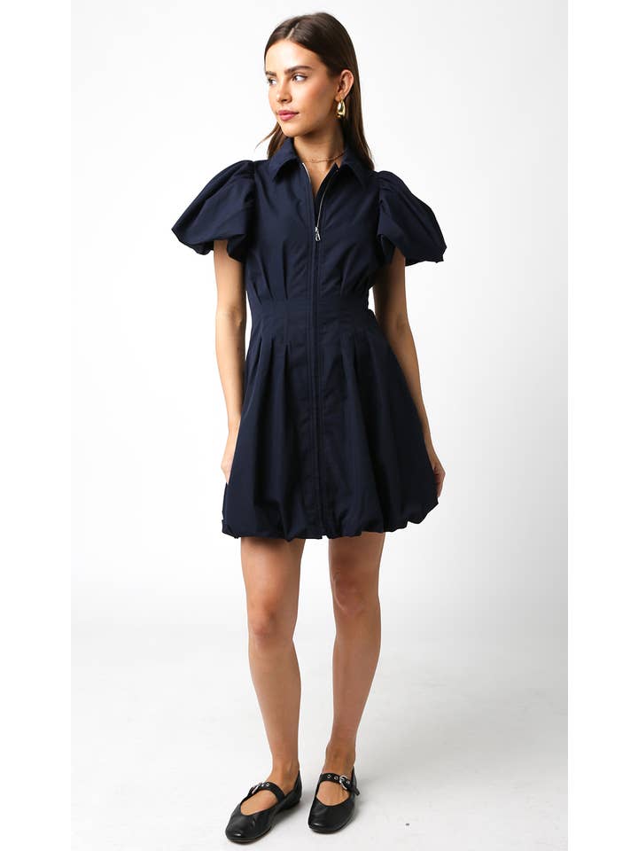 Olivaceous - Wholesale Dress - Women's - Melissa Bubble Mini Dress5