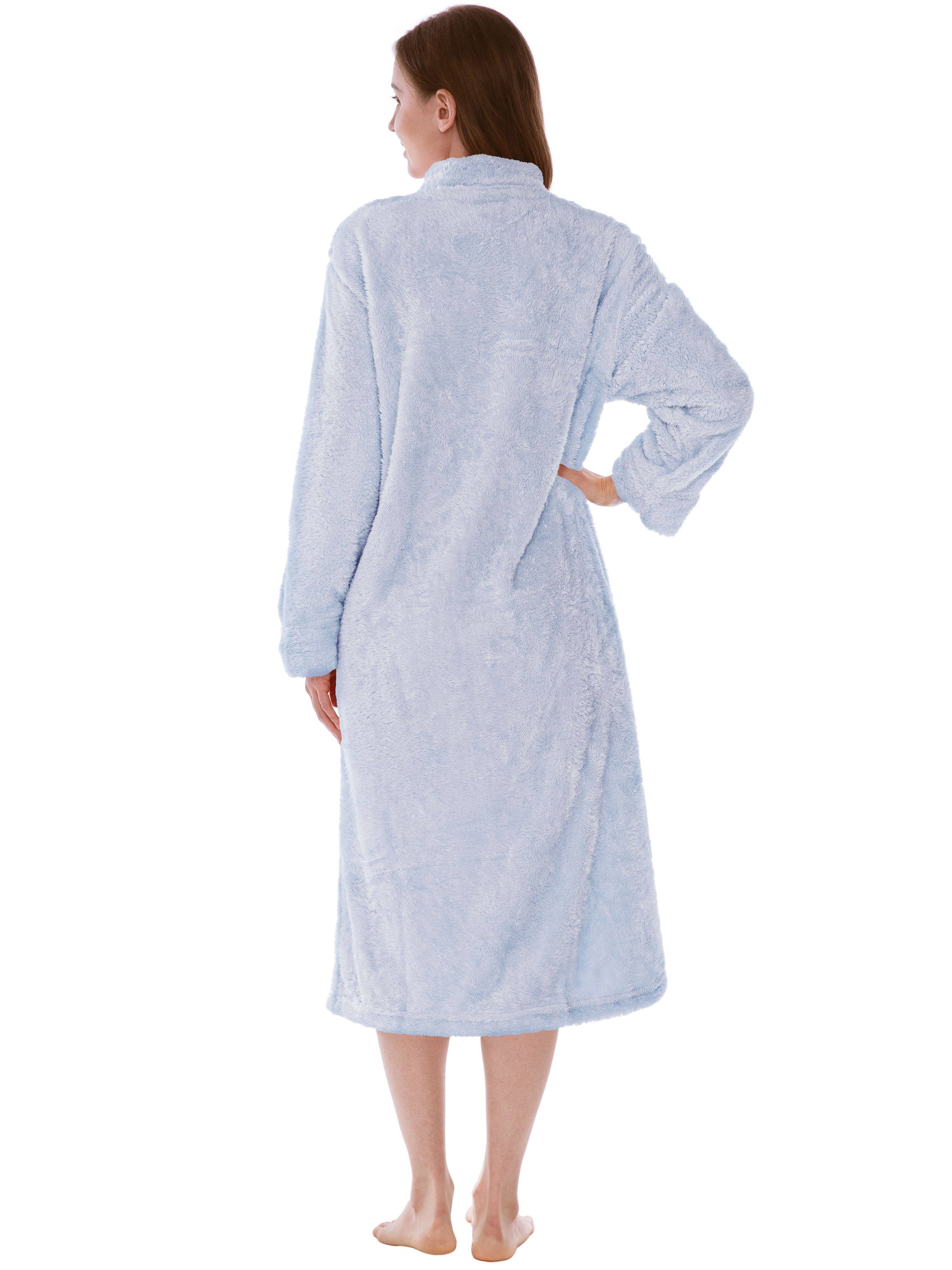 Pavilia - Wholesale Robe - Women's - Women's Sherpa Housecoat Zipper Robe20