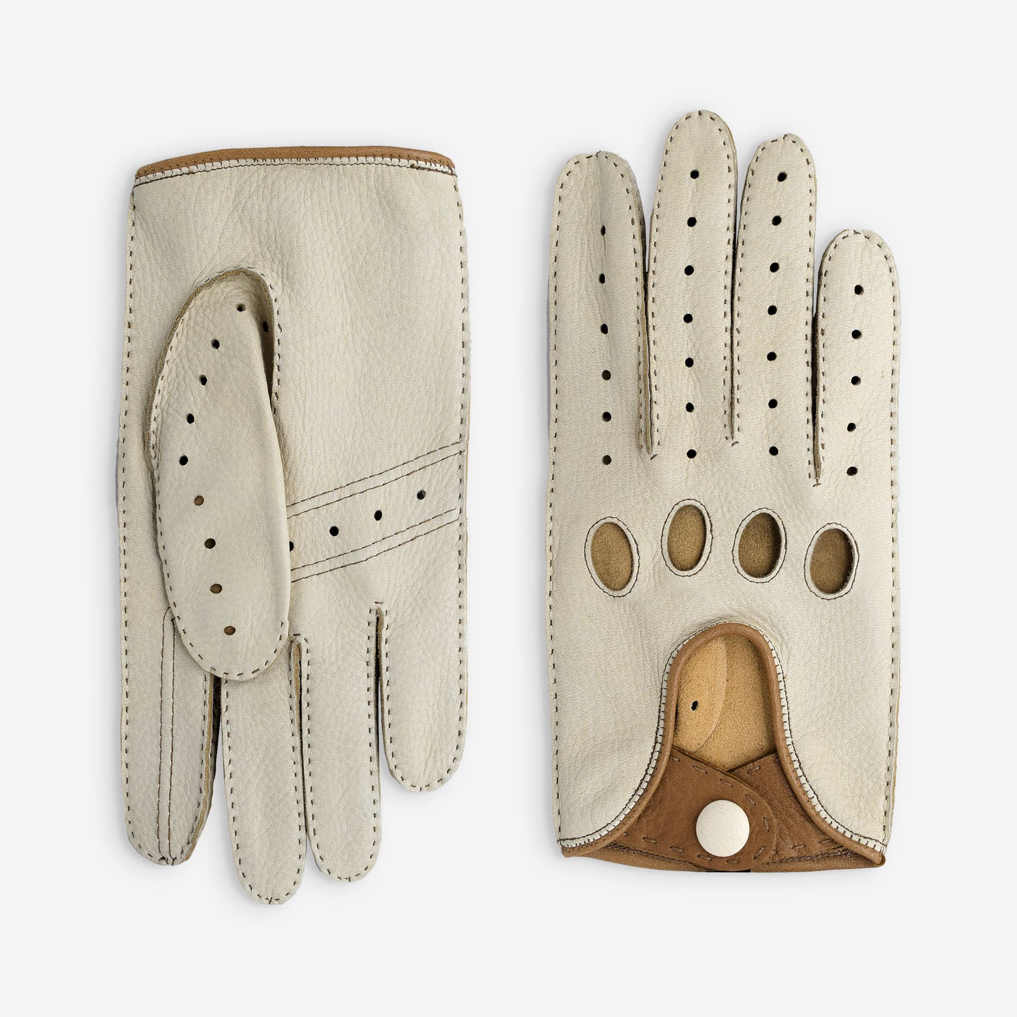 Glove Story - Venta al por mayor Guantes - Unisex - Guantes de conducción de piel de ciervo sin forro - 22115NF1