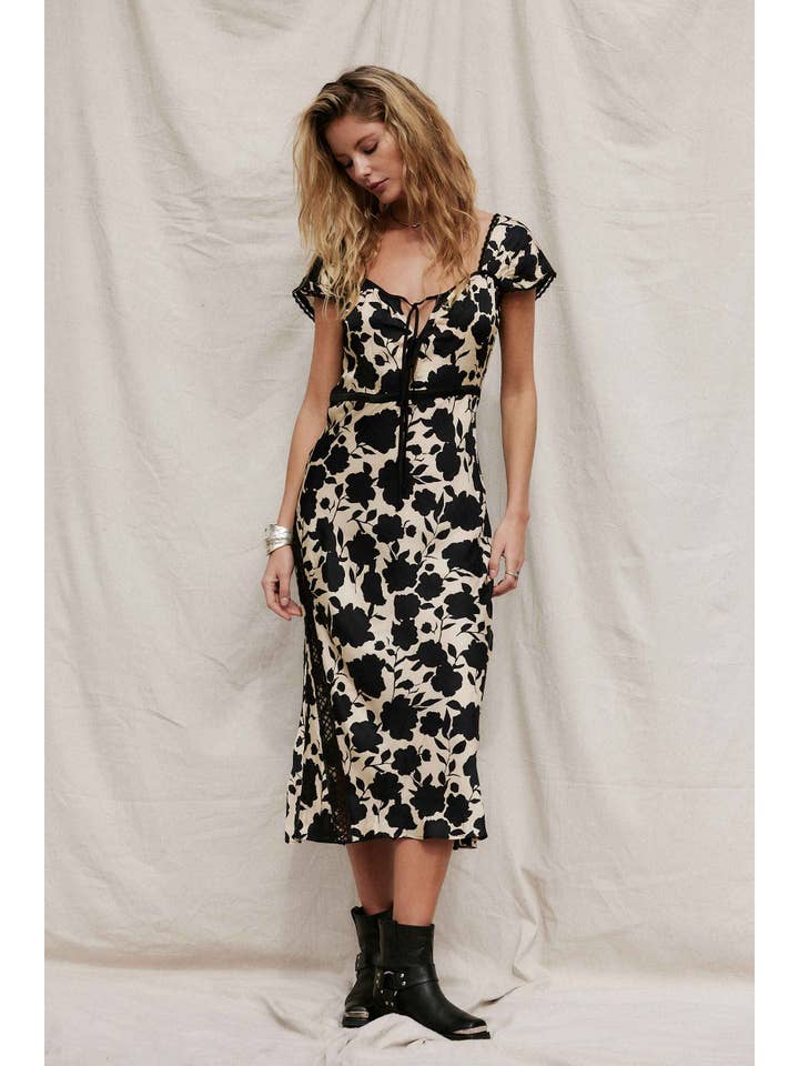 Cameo Winter White Castilla Midi Dress for wholesale on Faire