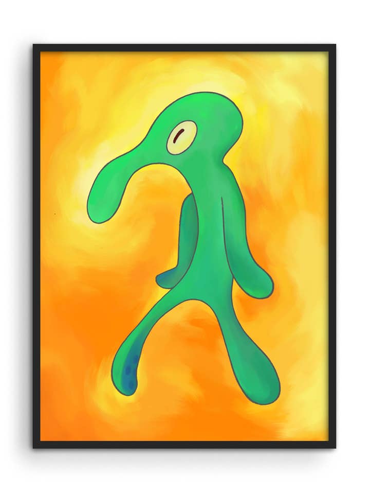 Imprimé jaune vif et audacieux pour la vente par Haus and Hues