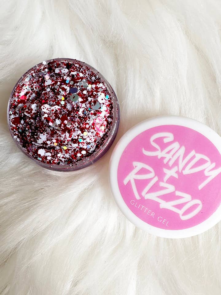 Red, White, and Silver Glitter Gel for wholesale by Sandy + Rizzo