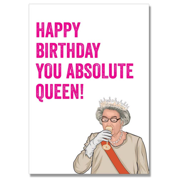 Tarjeta de cumpleaños You Absolute Queen para venta al por mayor de Filthy Sentiments