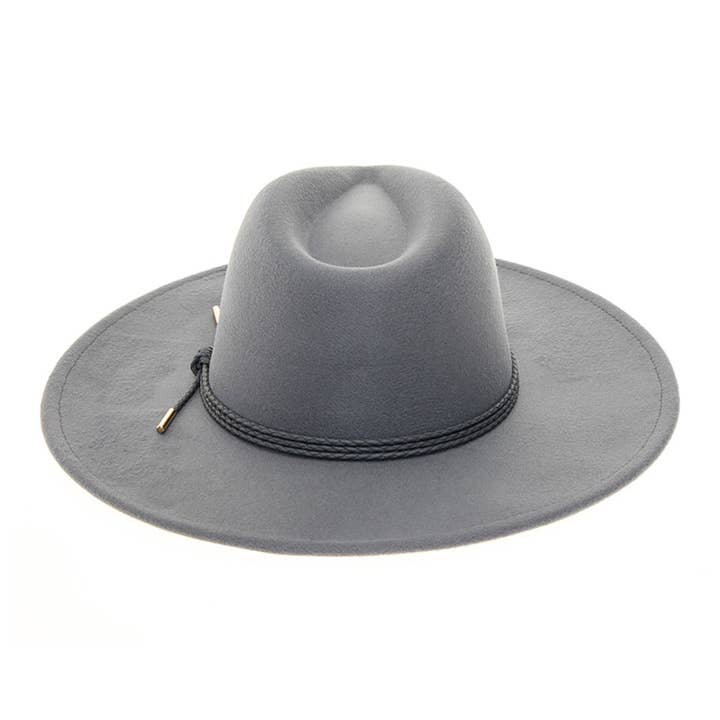 AdornWise – Fedora - Mulher por atacado – Chapéu Panamá de feltro vegano de aba plana3