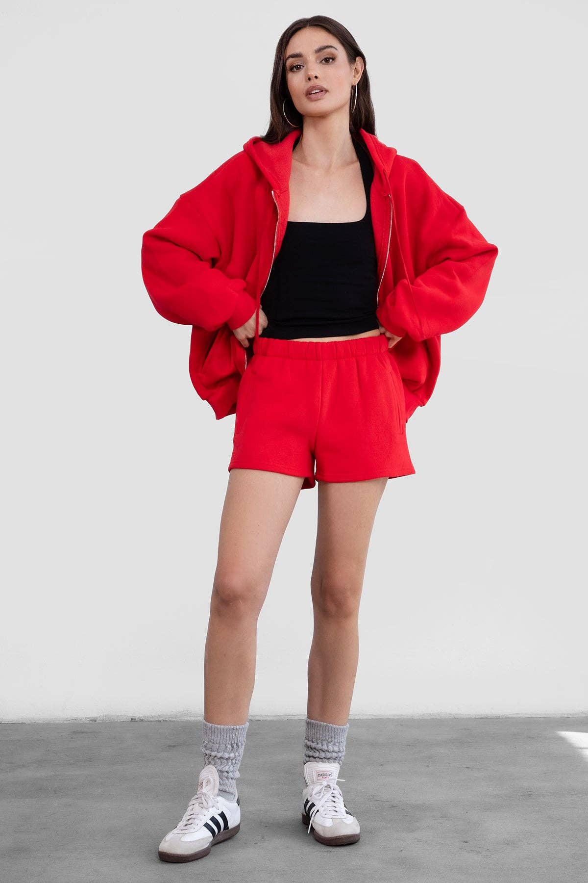 TICTOC - Wholesale Lounge Shorts - Women's - MOMO Plush Fleece Lounge High Waist Fleece Shorts19