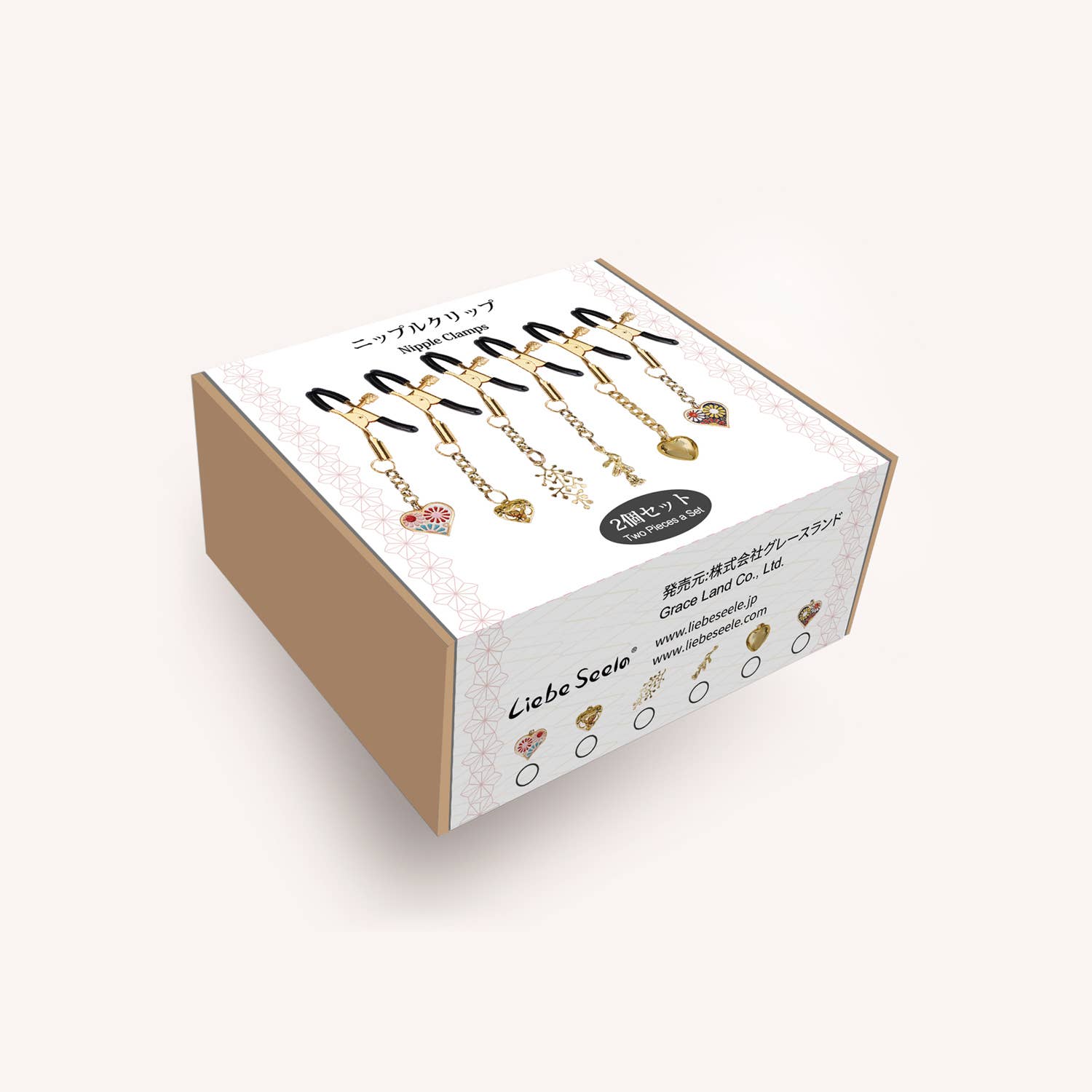 Liebe Seele - Wholesale Sex Toy - Gold Nipple Clamps (Two Pieces A Set)1