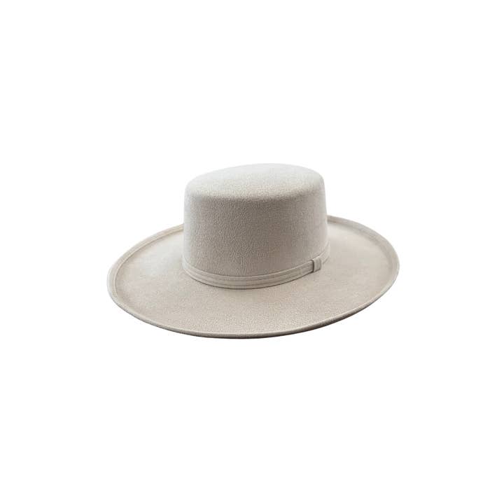 The Modern Cactus Co - Wholesale Boater Hat - Unisex - Vegan Pencil Curl Stiff Brim Boater Hats