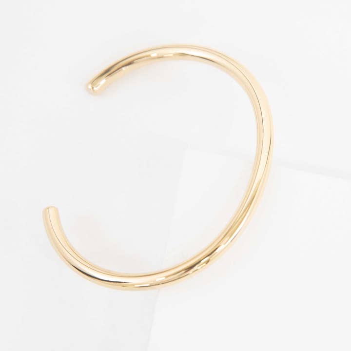 Lovoda - Vente Bracelet manchette - Bracelet manchette barre solide | Or