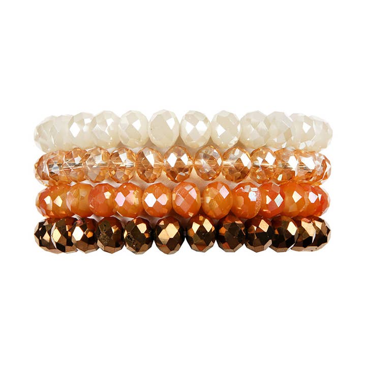 Love and Repeat - Vente Bracelet de perles - BRACELET EXTENSIBLE QUATRE LIGNES DE PERLES DE CRISTAL12