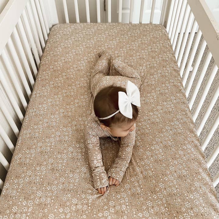 Little Joy Co. - Wholesale Cot/Crib Sheets - Dainty Ditsy Bamboo Crib Sheet15