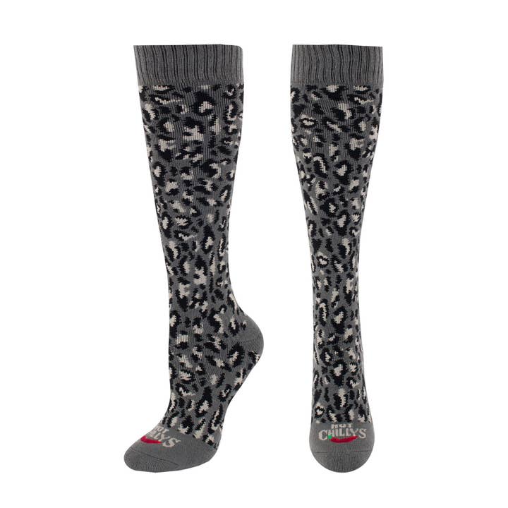 Women's Cheetah Mid Volume Sock for wholesale by Hot Chillys