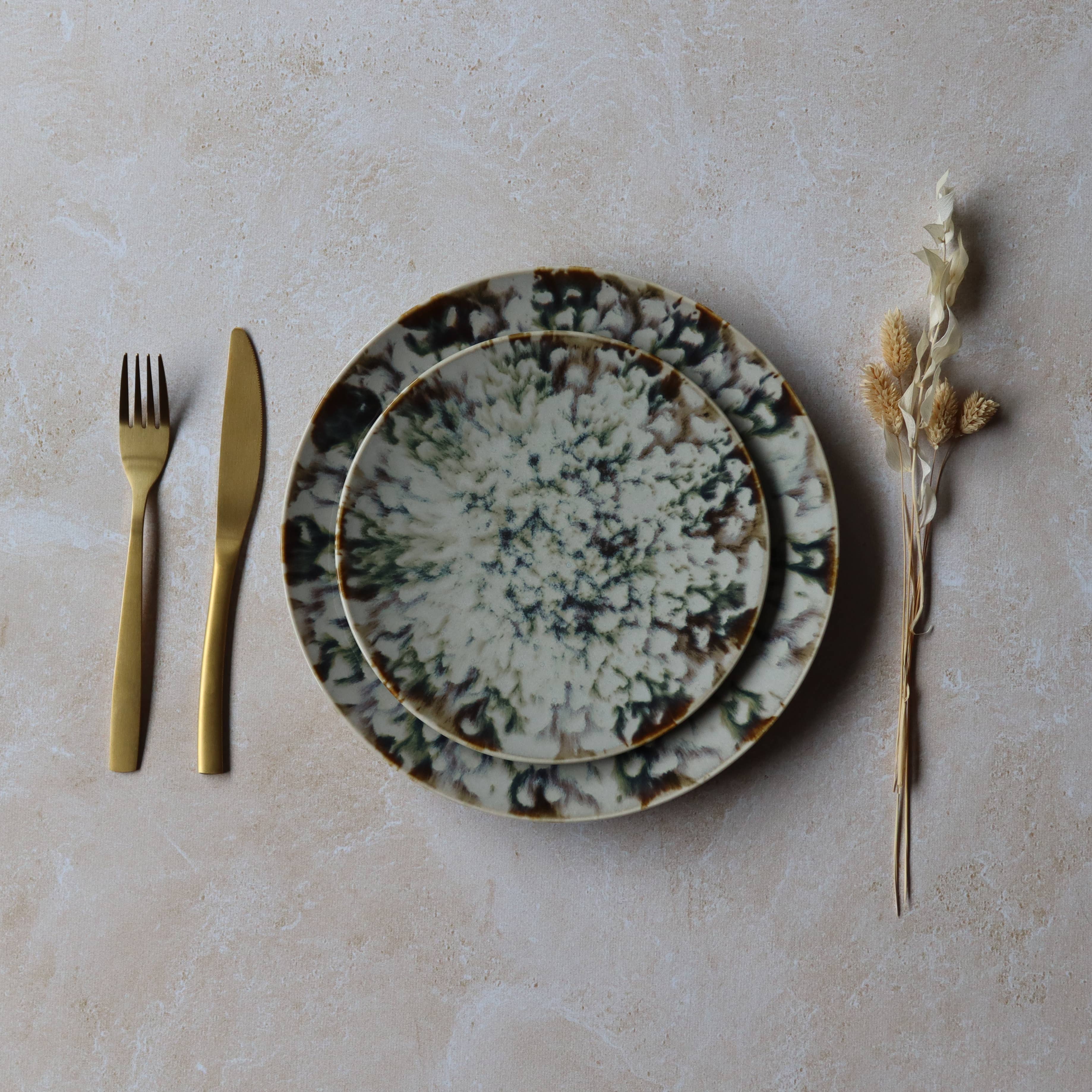 Novastyl - Vente Assiette - Assiette plate MAKA 27cm en porcelaine7