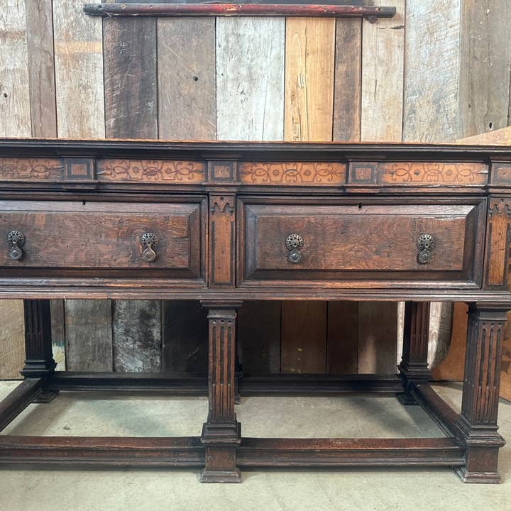 Antieke Victoriaanse eiken ladekast, ca. 1860 voor wholesale door belvoir