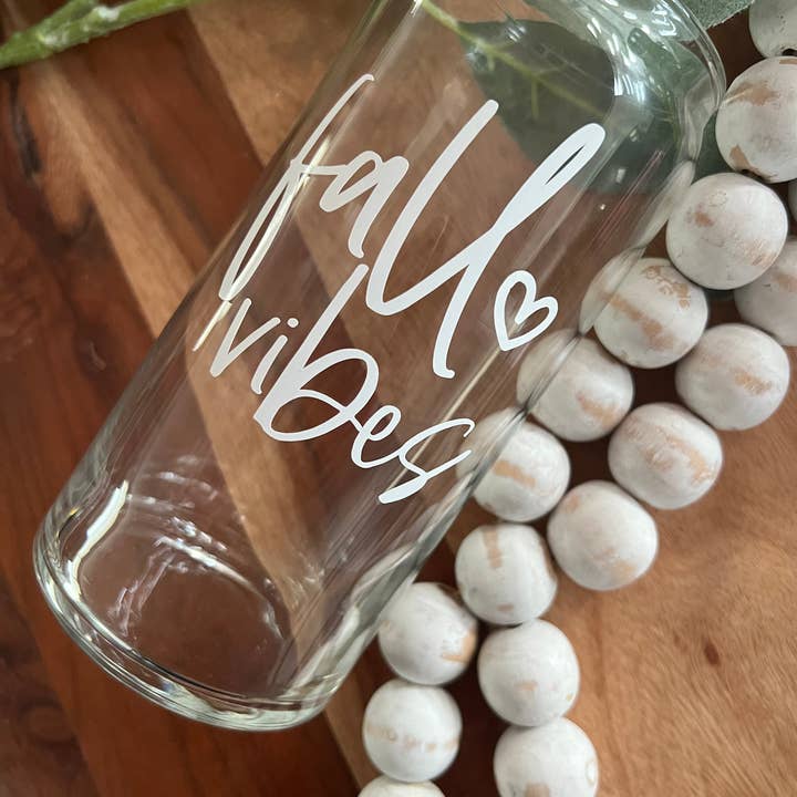 Vibrações de outono, outono, copo de lata de cerveja, café gelado, abóbora por atacado de Boho Sips