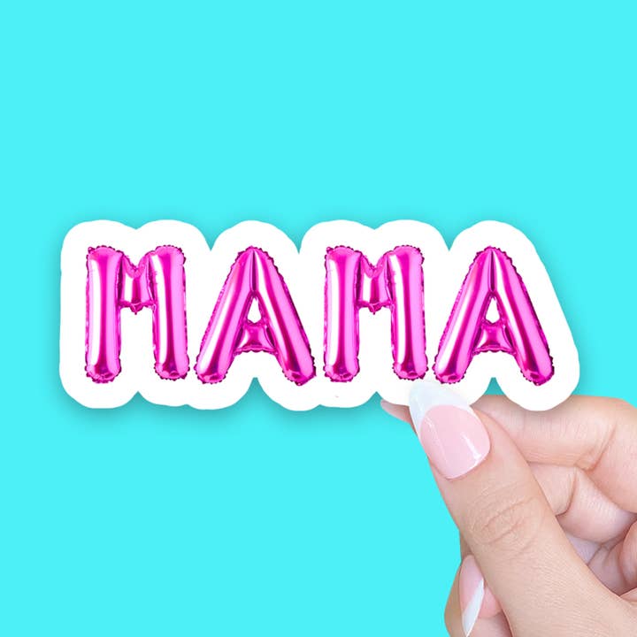 Mama Heißrosa Ballon Vinylaufkleber für den Großhandel von Ninalem's Party
