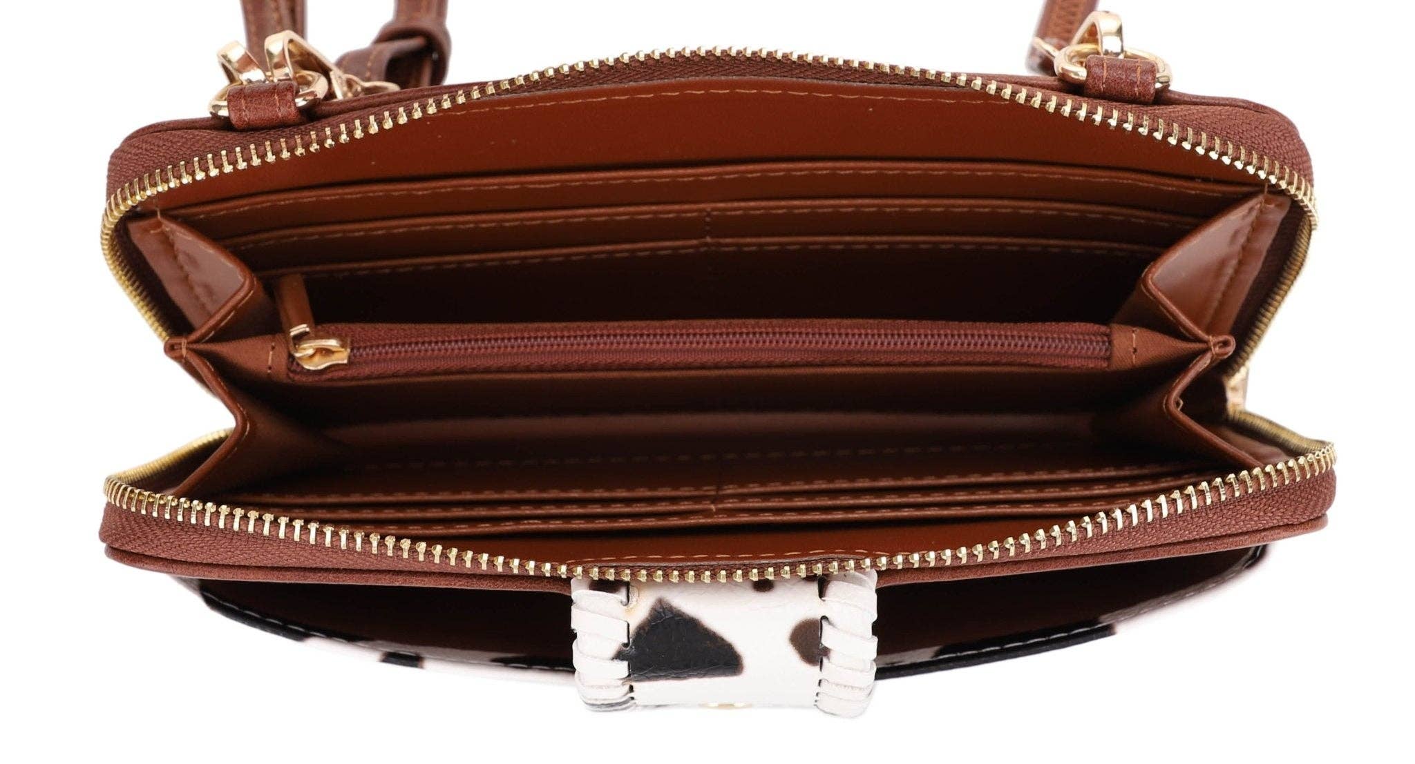 MiMi Wholesale - Wholesale Crossbody Bag - Women's - EJ60112C Cow Print Crossbody Wallet10