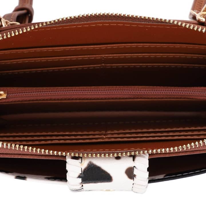 MiMi Wholesale - Wholesale Crossbody Bag - Women's - EJ60112C Cow Print Crossbody Wallet10