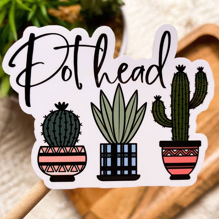 Pothead Sticker for engroshandel hos MaMarie & Co.