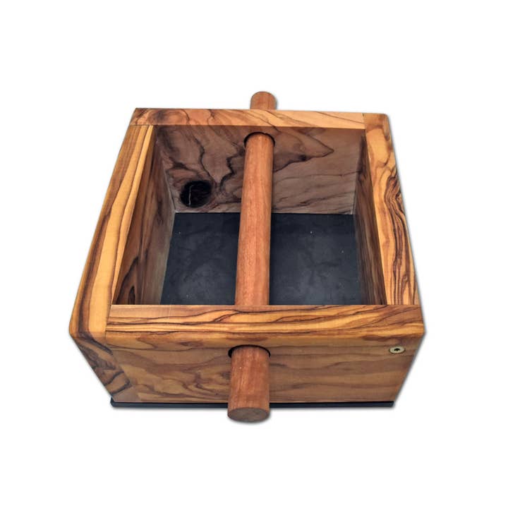 olivenholz-erleben - Wholesale Kitchen tool/gadget - Tee-off container for olive wood coffee grounds1