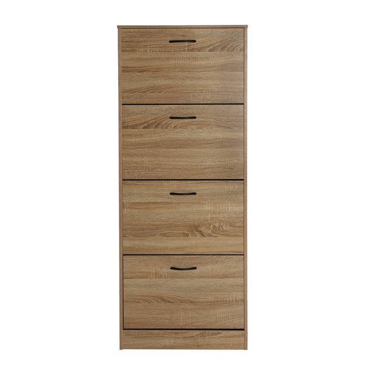 DM wooden shoe rack in brown color, 60x24x151cm for wholesale by B&B