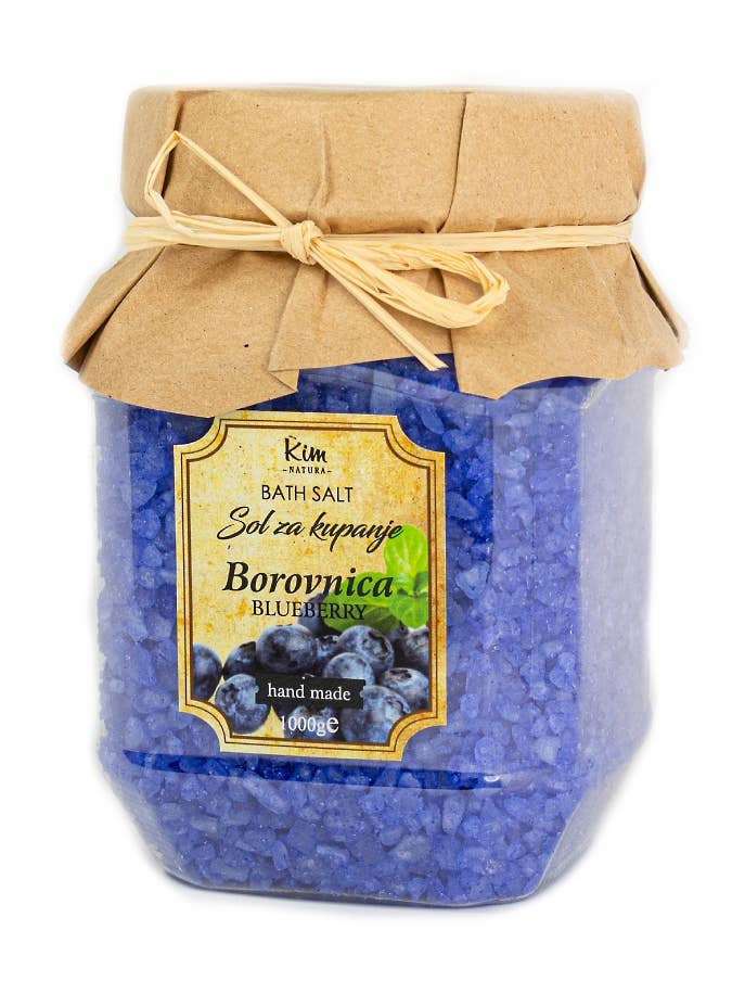 Sel de Bain Marin Kim Natura à la Myrtille 1 kg pour la vente par SferaNatura by INCI SRL