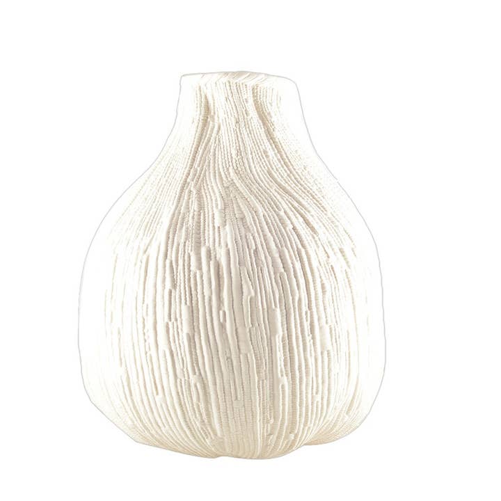AULICA - Wholesale Vase - Large creamy white round vase model 29x29x32cm