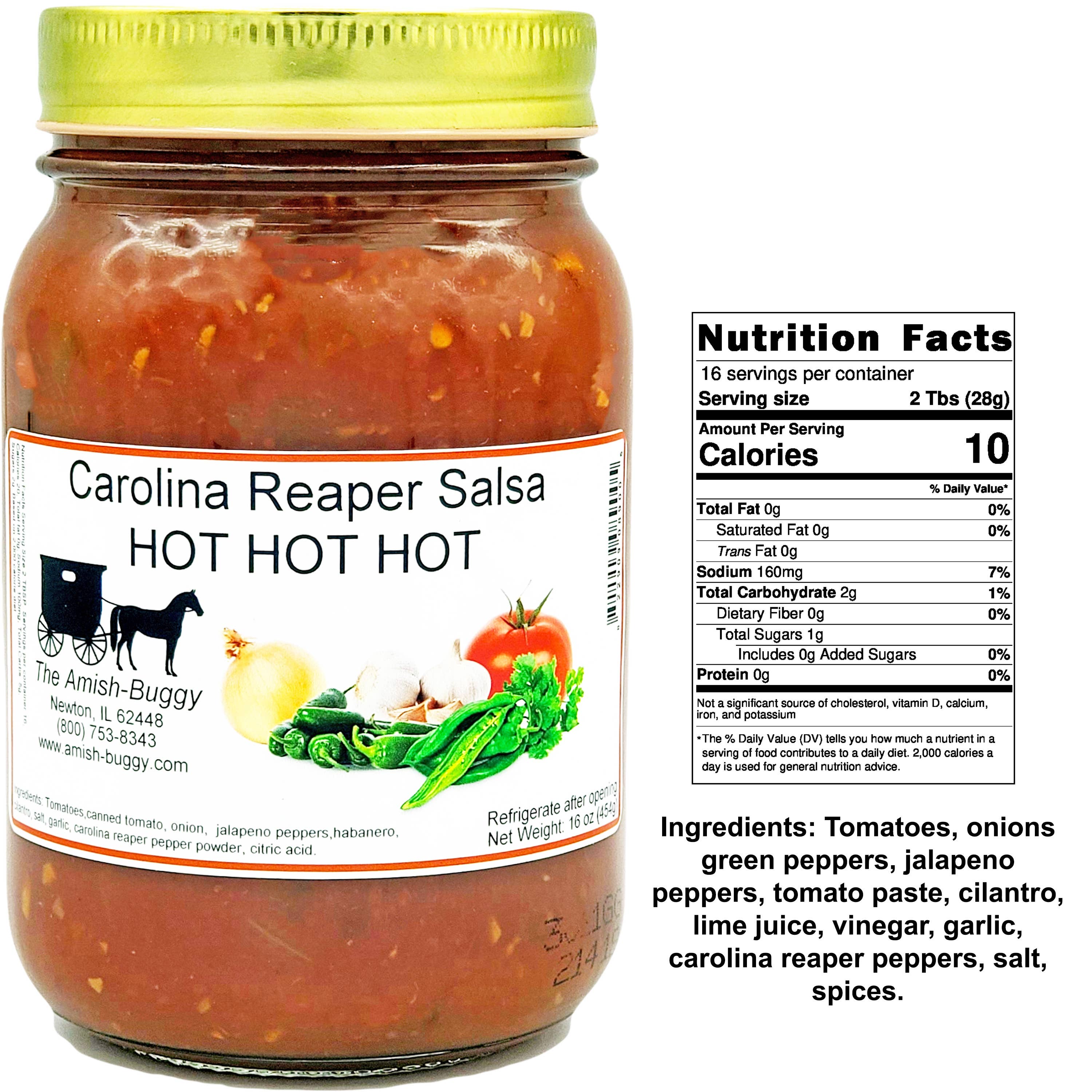 Arndt's Fudgery LLC - Wholesale Salsa - Amish Fresh Made Salsa 16 oz. Jar26