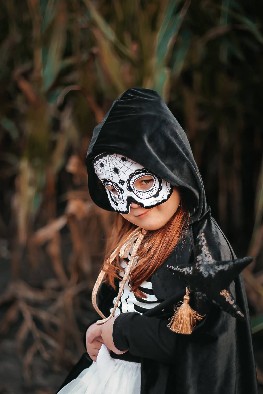 Moi Mili - Wholesale Costume - Kids - Skull mask "Black halloween"0