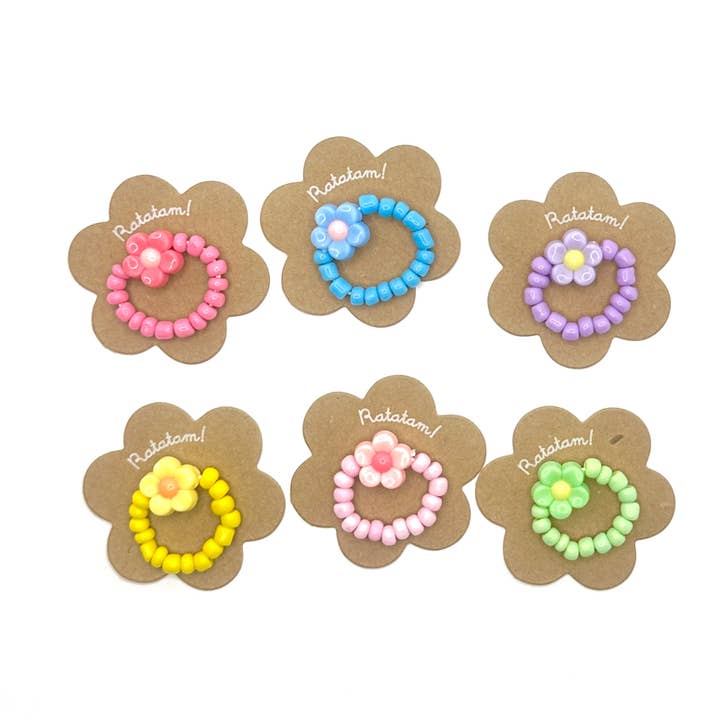 Set med 6 blomringar för wholesale av Ratatam!