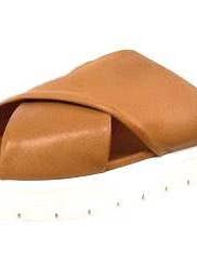 BECCA LEATHER SANDAL - COGNAC for wholesale by Sheridan Mia