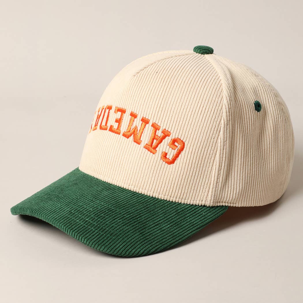 Fashion City - Wholesale Trucker Hat - Unisex - GAMEDAY Upside Down Trucker Corduroy Baseball Cap 14