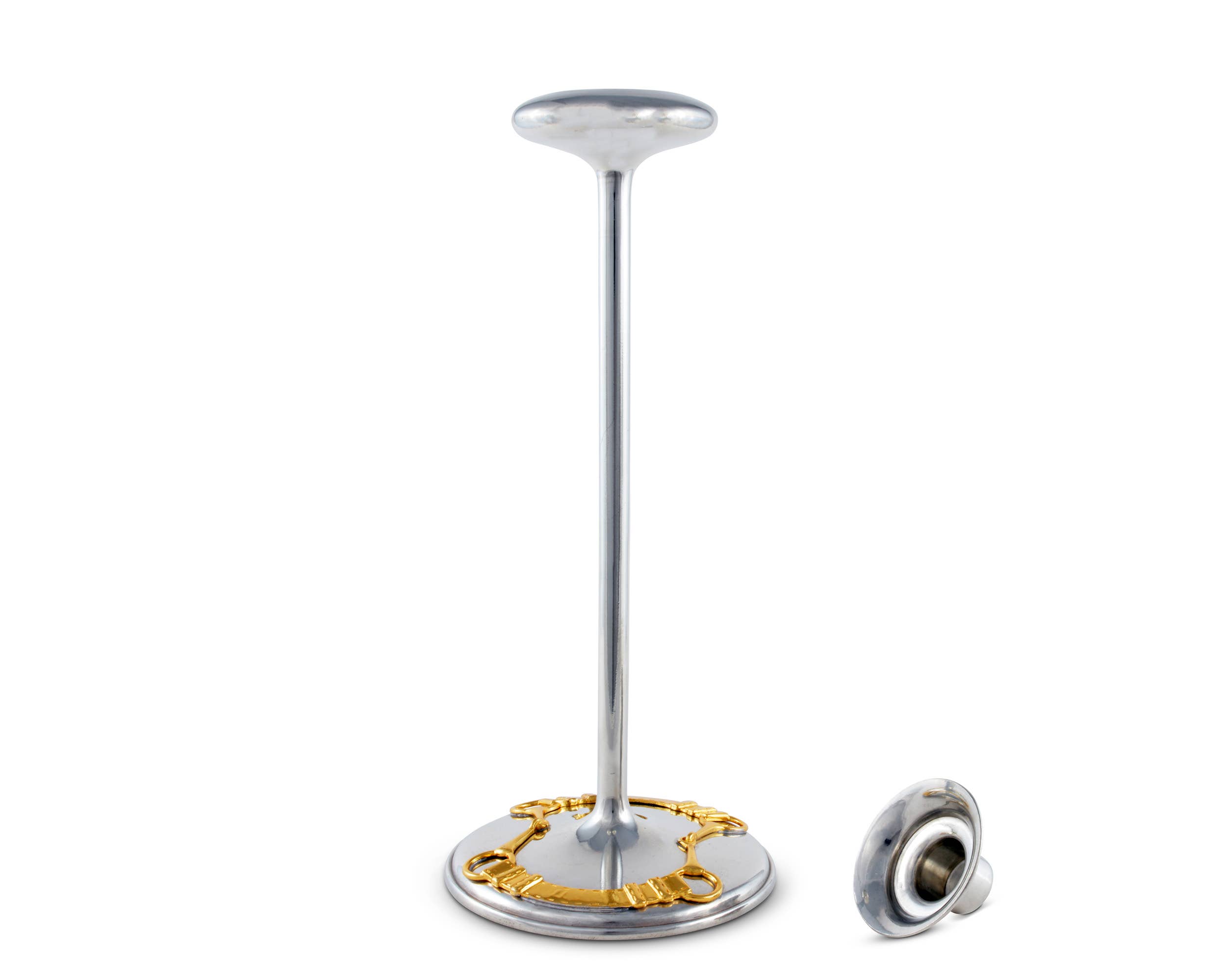 Vagabond House - Wholesale Candle Holder - Golden Equestrian Candlestick Taper / Tea Light1