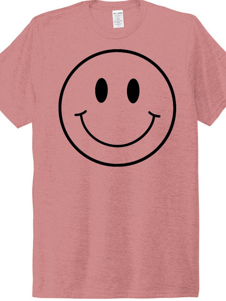 Smiley Face Short Sleeve Tee for wholesale by Murray's Trading Company