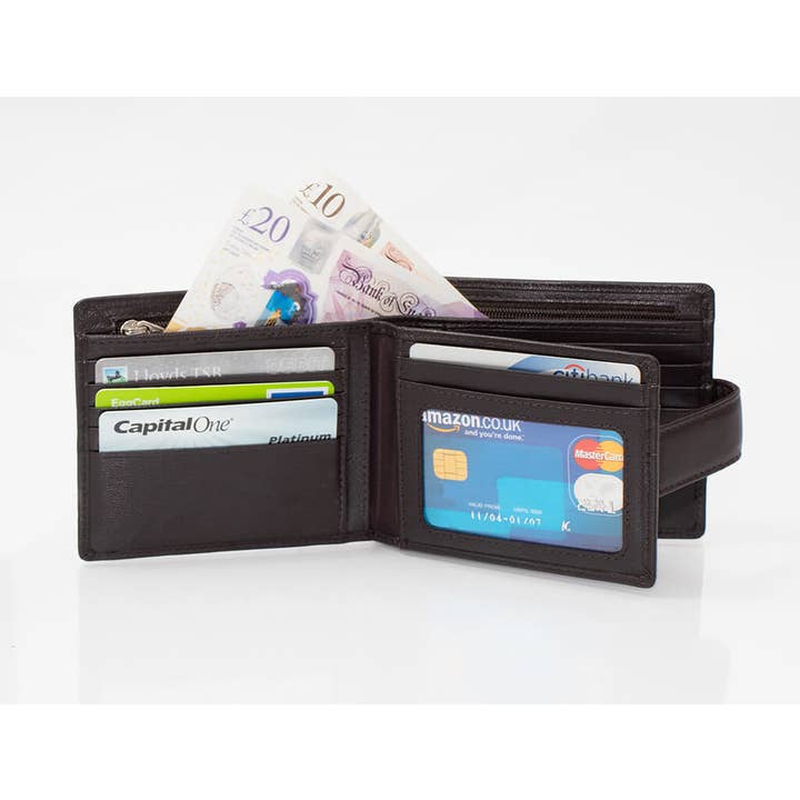 PRIMEHIDE – wholesale Wallet - Men’s – Ascort Men's Luxury Leather Trifold Wallet - 7278110