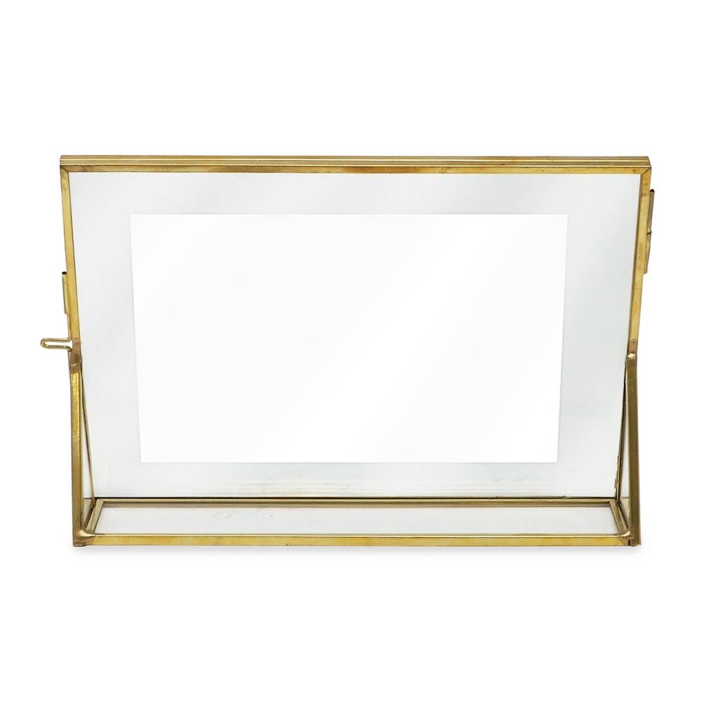 Isaac Jacobs International – Moldura por atacado – Porta-retrato metálico Isaac Jacobs com fecho tipo relicário e base18