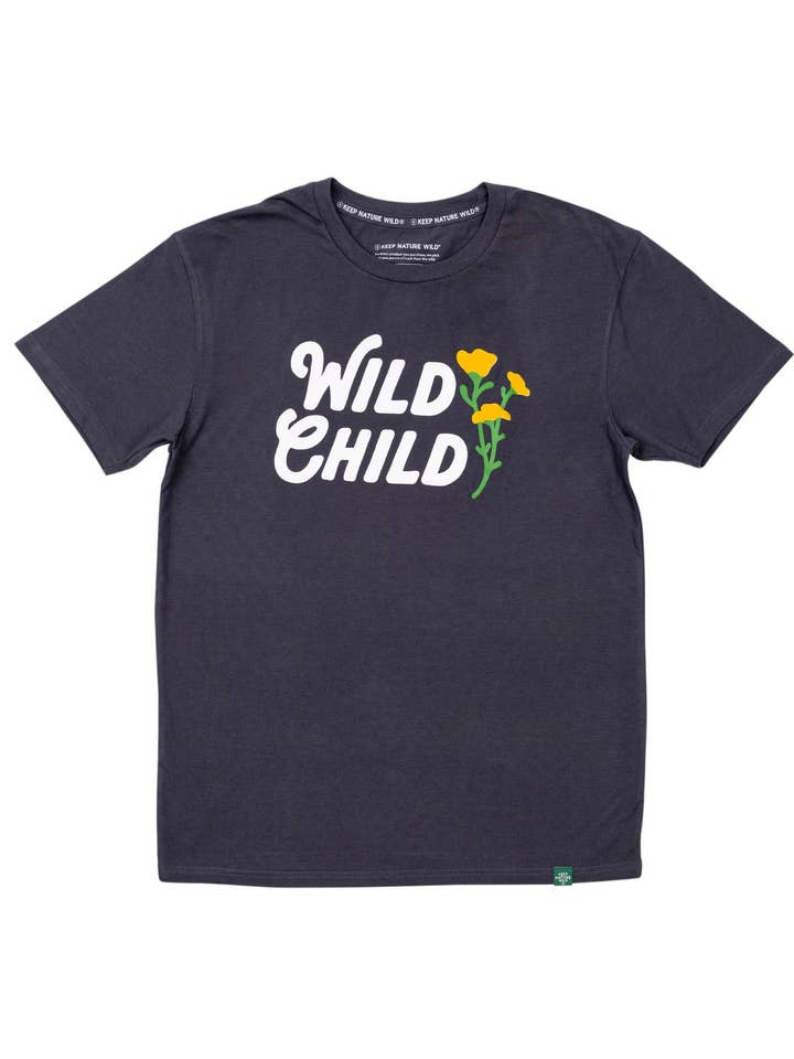 Wild Child Unisex Tee | Coal for wholesale by Keep Nature Wild