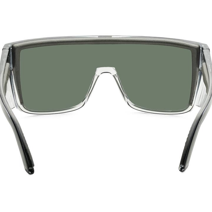 REMOVED BRAND - Wholesale Sunglasses - Unisex - BUZZ Bomb Safety - Silver Mirror Crystal5