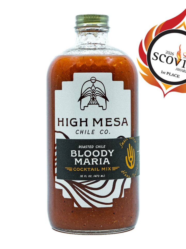 Ristet Chile Bloody Maria Cocktail Mix - 16 oz for engroshandel hos High Mesa Chile Co.