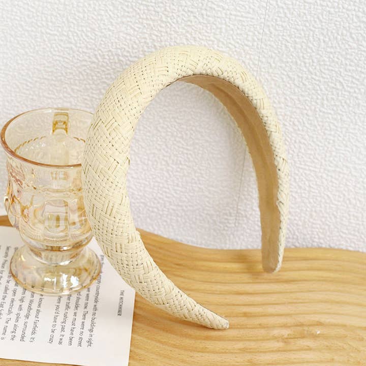 ACCITY - Wholesale Fashion Headband - Women's - 2024 FASHION RAFFIA TEMPERAMENT HEADBANDS_CWAHA1164