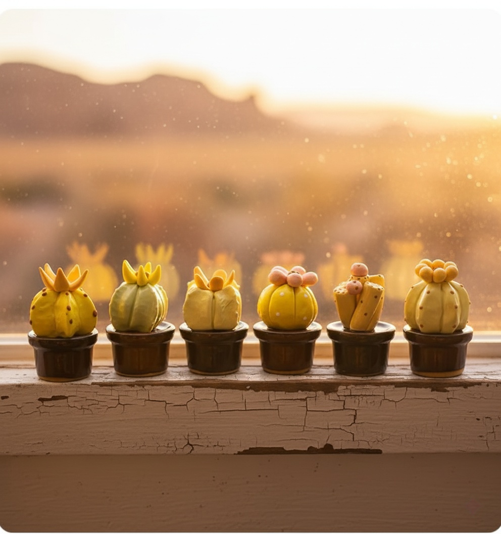 Otterware – wholesale Decorative figurine – Handmade Miniature Ceramic Cactus & Succulent Figurines11