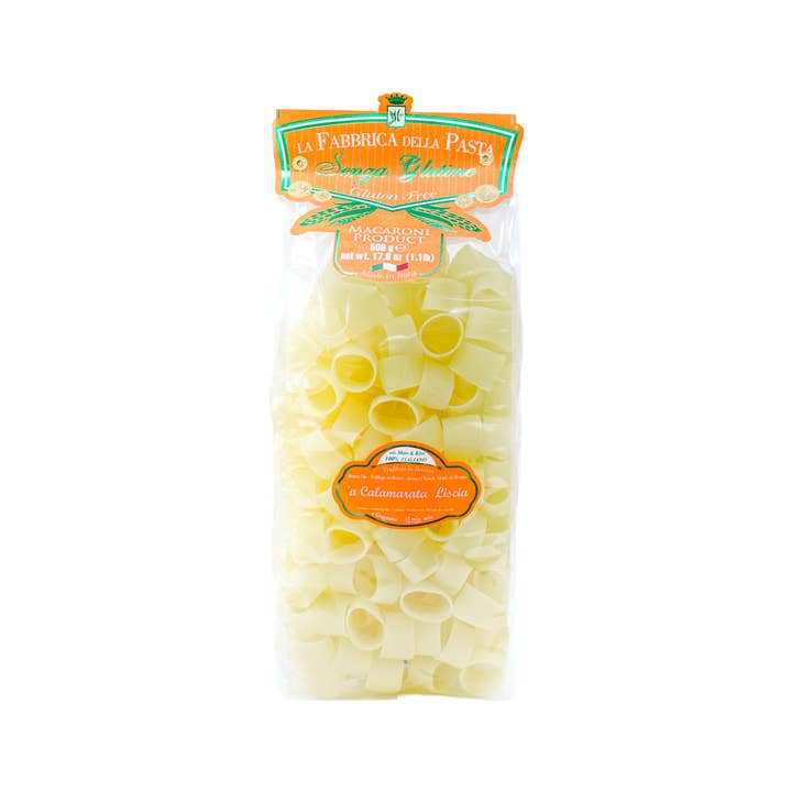 Gluten Free Calamarata Liscia by La Fabbrica della Pasta for wholesale by Zia Pia
