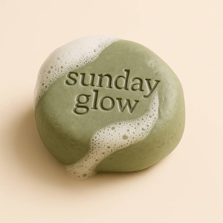 Green Tea Soothing Luxury Cleansing Bar for wholesale by Sunday Glow